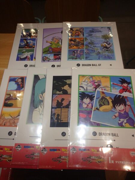 【新品・未開封】一番くじ ドラゴンボールVSオムニバスCROSS I賞 クリアポスター 7種セット