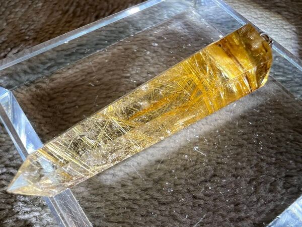 1748【超絶金運】ゴールドルチルペンダントトップ シルバー925