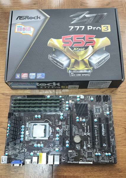 Z77 マザーボード i7-3770K CPU、メモリー16GBセット
