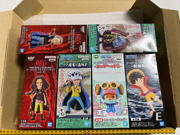 ワンピース ワーコレ 男性セットまとめ売り② ワールドコレクタブルフィギュア WCF ルフィ チョッパー ロー キッド