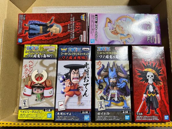ワンピース ワーコレ 男性セットまとめ売り④ ワールドコレクタブルフィギュア ニカ カイドウ チョッパー ベックマン ブルック