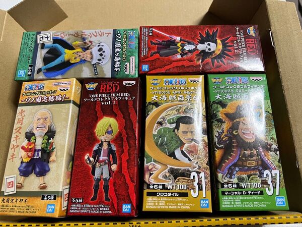 ワンピース ワーコレ 男性セットまとめ売り⑤ ワールドコレクタブルフィギュア WCF クロコダイル ロー ティーチ サンジ