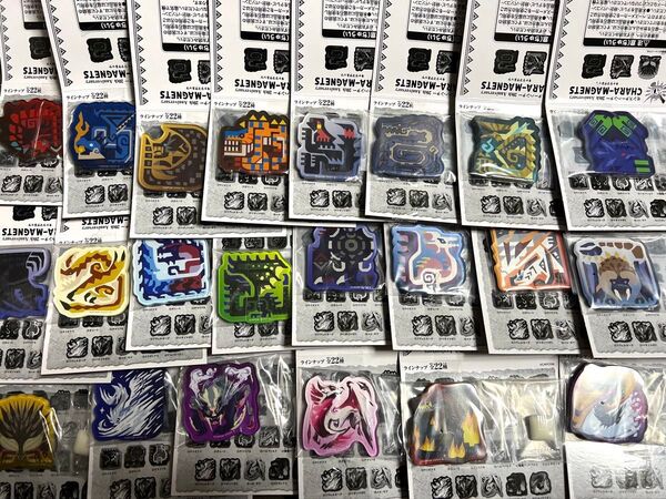 新品未開封 モンスターハンター 20周年記念 キャラマグネッツ 全22種コンプセットまとめ売り アクリル製マグネット モンハン