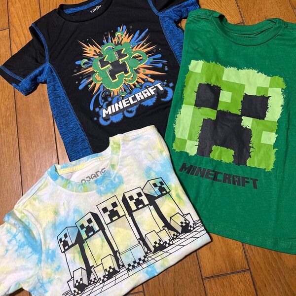 マイクラ Minecraft 半袖Tシャツ 3点セット 未使用 120cm~125cm
