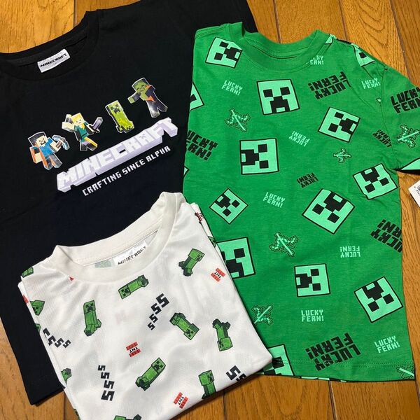 マイクラ Minecraft 半袖Tシャツ 3点セット 未使用 120cm