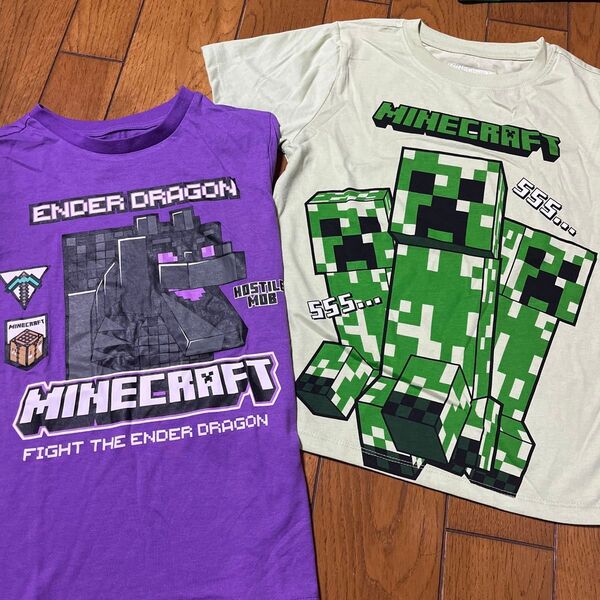男の子 マイクラ Minecraft Tシャツ 150cm 2枚セット