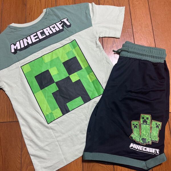 男の子 マイクラ Minecraft Tシャツ 140cm 上下セット