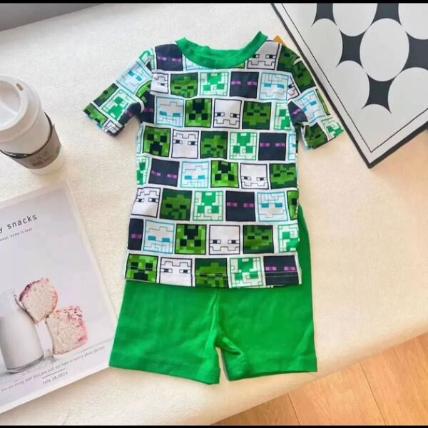 マイクラMinecraft 未使用 半袖Tシャツ パジャマ 上下セット