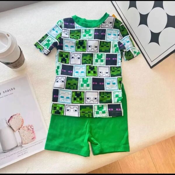 マイクラMinecraft 未使用 半袖Tシャツ パジャマ 上下セット
