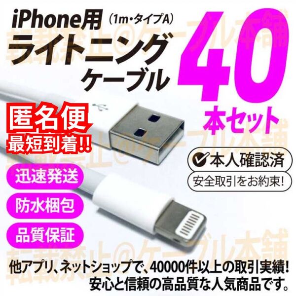 ライトニングケーブル Lightning端子 タイプA typeA iPhone USB充電器 Appleアップル純正品互換 人気