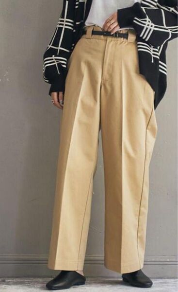 ワイドストレートチノパンツ coen Lサイズ