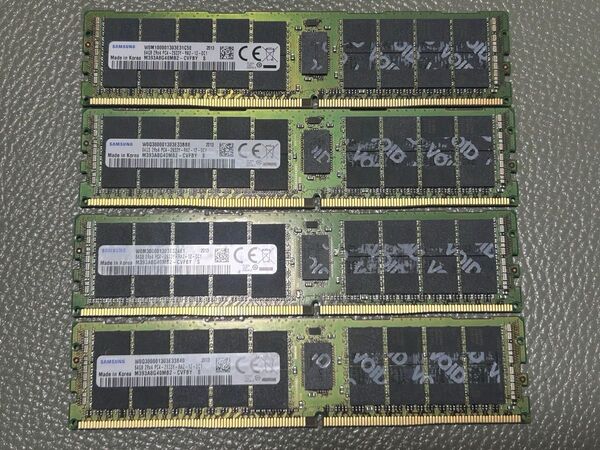 送料無料 256GB(64GB×4枚)DDR4-2933Y メモリ SAMSUNG
