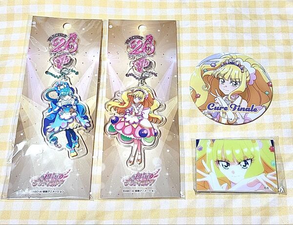 全プリキュア展 プリキュア20周年 スパイシー フィナーレ アクリルキーチェーン 缶バッジ アクリルマグネット