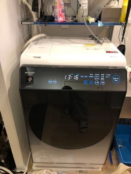 美品 右開き シャープ ES-W114-SR ドラム式洗濯乾燥機 分解清掃済み