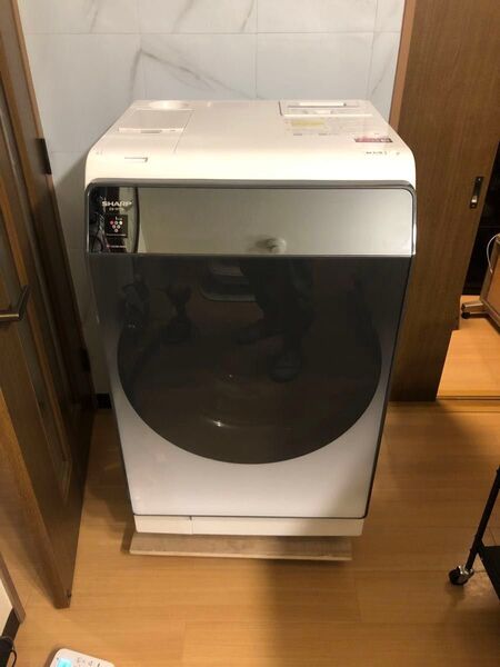 美品 左開き シャープ ES-W114-SL ドラム式洗濯乾燥機 分解清掃済み