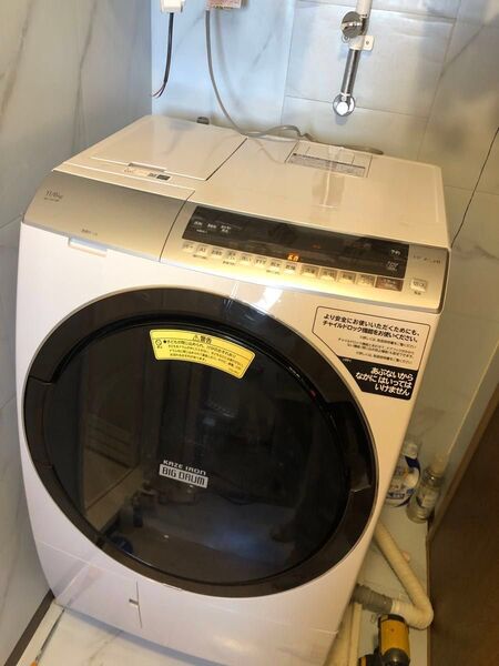美品 日立 ドラム式洗濯乾燥機 BD-SX110CL 最上級グレードSXシリーズ 洗剤自動投入 洗濯11k 乾燥6k