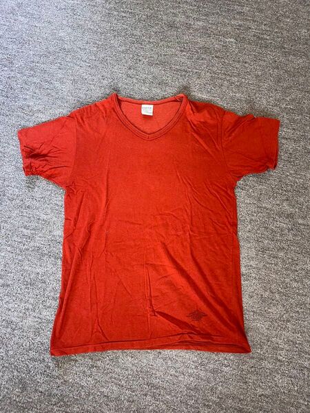 COOTIE Tシャツ Vネック ボルドー S クーティー