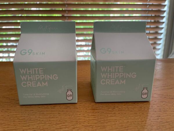 【2個セット】G9SKIN WHITE WHIPPING CREAM トーンアップクリーム ミントグリーン
