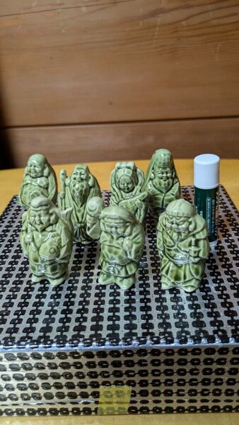 七福神 陶器製 ミニチュア 縁起物 オブジェ 置物