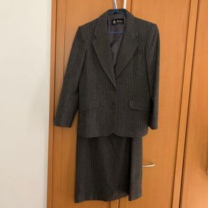 ditto レディース スーツ 上下セット ストライプ グレー 9号