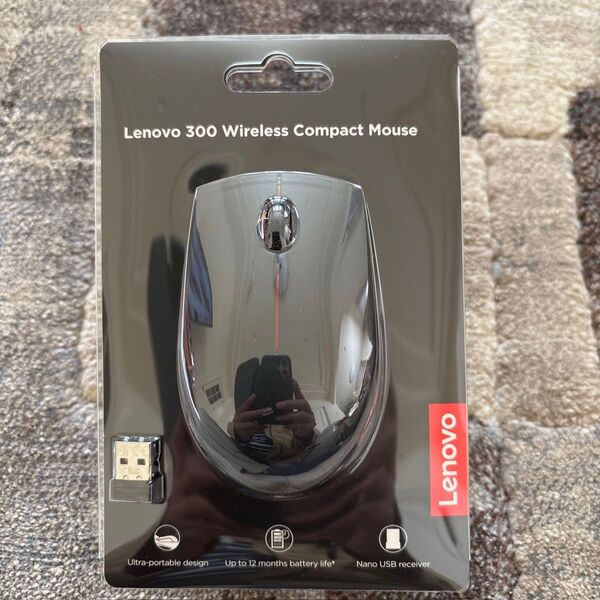 【値下げ2】新品★Lenovo 300 ワイヤレス マウス 黒