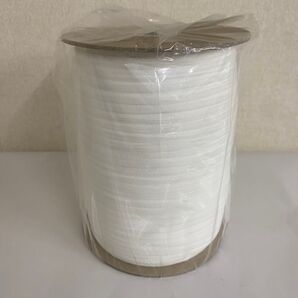 【新品送料込】マスクひも/伸び止めテープ ウーリースピンテープ ホワイト 300M巻×4巻セット 大量お得