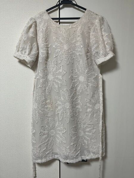 SHEIN シーイン 半袖 ワンピース ホワイト S