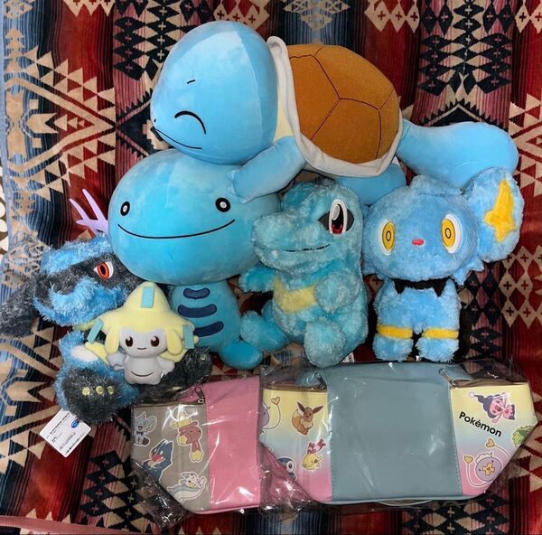 ポケットモンスター ぬいぐるみ バニティポーチ ポケモン ウパー ワニノコ コリンク リオル ゼニガメ ジラーチ