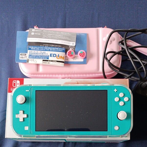 Nintendo Switch Lite ターコイズ 本体 ケース付き