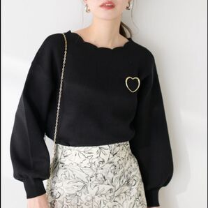 ナチュラルクチュール スカラップニット