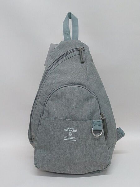 新品 anello GRANDE 軽量撥水ボディバッグ GTB4771 LGY