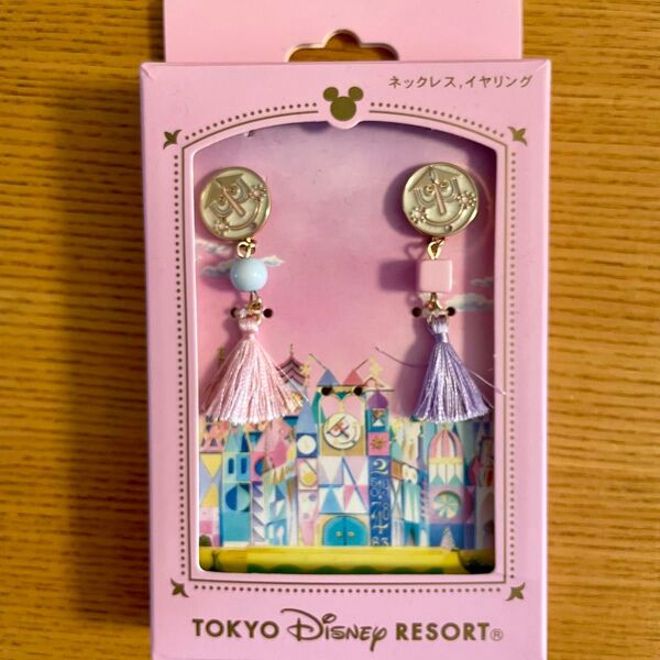 (未使用 イヤリングのみ) 東京ディズニーリゾート イヤリング イッツアスモールワールド