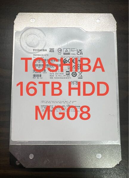 TOSHIBA MG08 16TB HDD