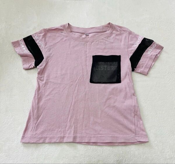 半袖Tシャツ くすみピンク 110 120 女の子 トップス 綿100