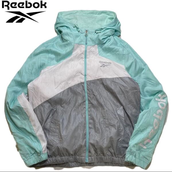 【今期のマストアイテム】Reebok ウィンドブレーカー フーディジャケット Mサイズ シャカシャカアウター