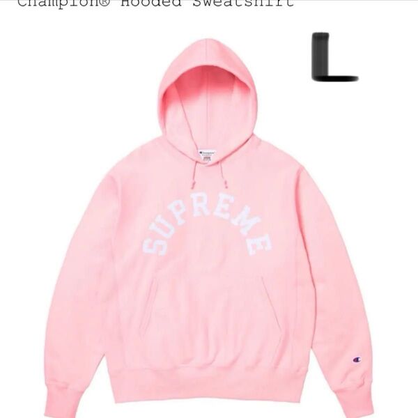 L. Supreme Champion Hooded Sweatshirt チャンピオン コラボパーカー