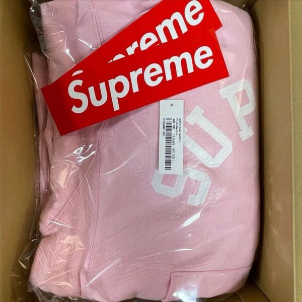 M. Supreme Champion Hooded Sweatshirt チャンピオン コラボパーカー ピンク