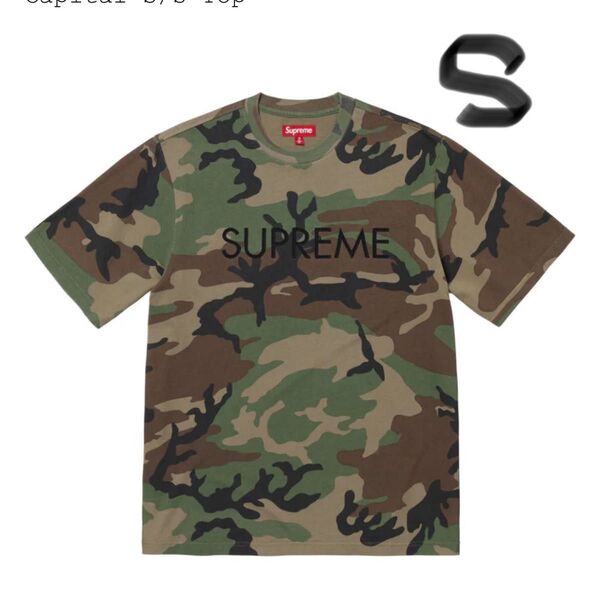 S. Supreme Capital S/S Top "Woodland Camo" シュプリーム カモ Tシャツ