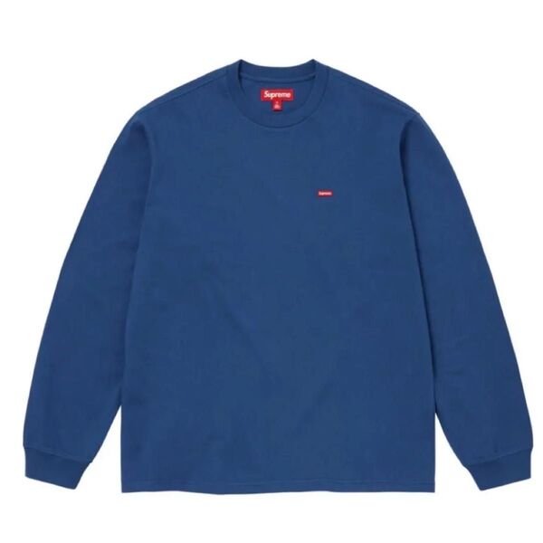 M. Supreme Small Box L/S Tee Dark Royal シュプリーム ロングTシャツ