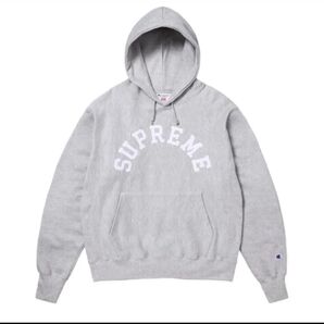 L. Supreme Champion Hooded Sweatshirt チャンピオン パーカー Heather Grey
