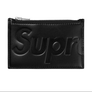 Supreme Leather Zip Card Holder Black ブラックカードケース 小銭入れ