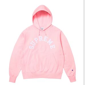 【L】25SS Supreme Champion Hooded Sweatshirt シュプリーム パーカー pink
