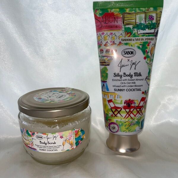 SABON サニーカクテル ボディスクラブ シルキーボディミルクセット