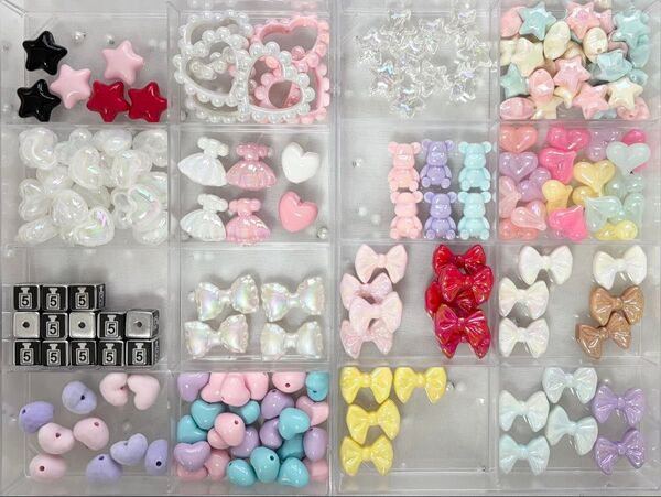1個40円*handmade資材*カスタムビーズ*アクリルビーズ*DIY*パーツ