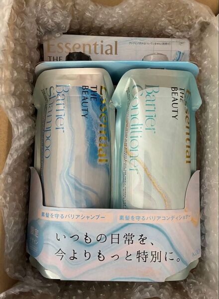 花王 エッセンシャル ザ ビューティ 素髪を守るバリア シャンプー + コンディショナー 各340ml