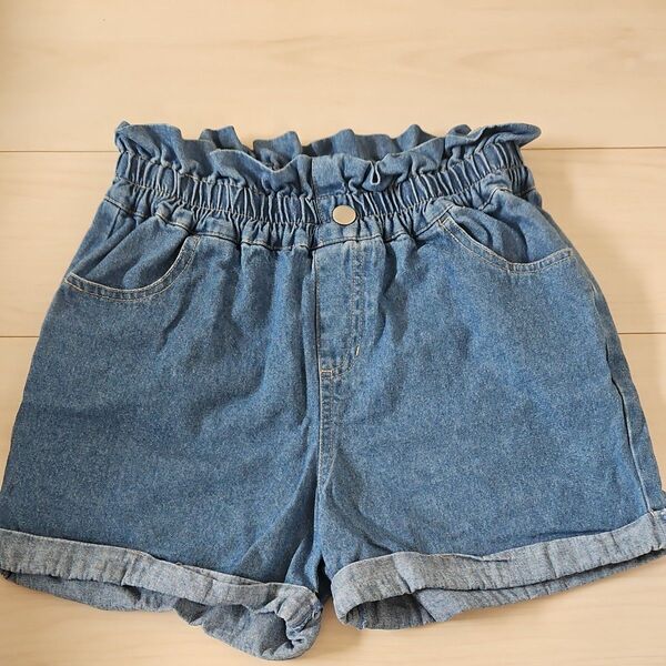 キッズ用 デニムショートパンツ