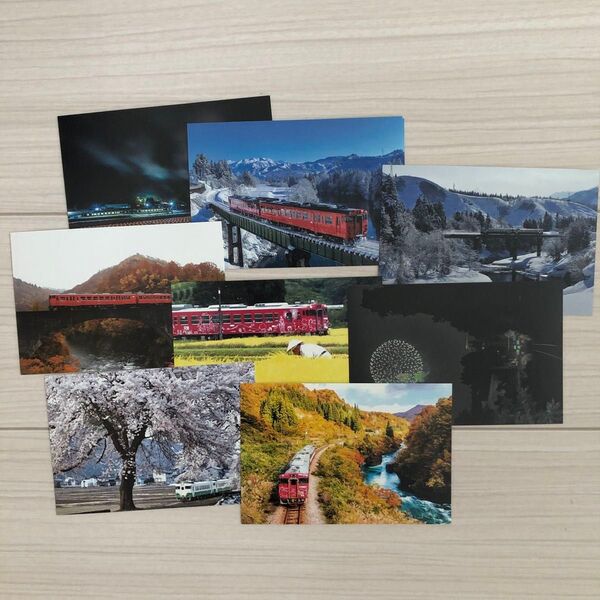 鉄道風景 絵葉書セット 8枚 まとめ売り