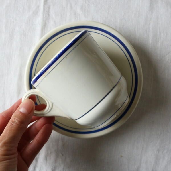 フランス アンティーク カップ ソーサー 希少 creil montereau