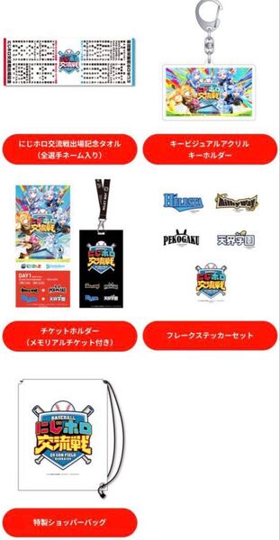 にじホロ交流戦 DAY1入場特典グッズ