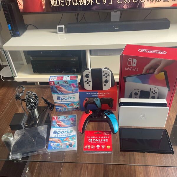 美品 Nintendo Switch 有機ELモデル ホワイト 任天堂Switchスポーツ&コントローラー